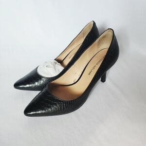 ANTONIO MELANI Black Textured Heels